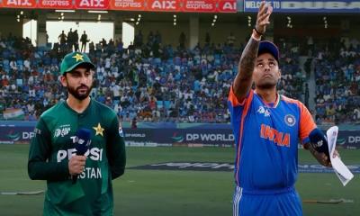 ফাইনালে টসে জিতে পাকিস্তানকে ব্যাটিংয়ে পাঠাল ভারত