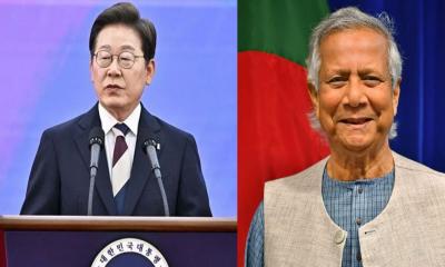 দক্ষিণ কোরিয়ার নতুন প্রেসিডেন্টকে প্রধান উপদেষ্টার অভিনন্দন