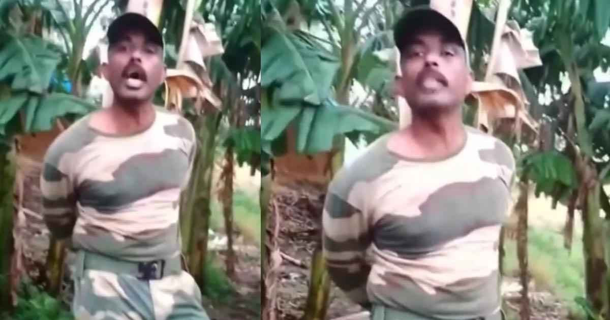 চাঁপাইনবাবগঞ্জ সীমান্তে গ্রামবাসীর হাতে বিএসএফ সদস্য আটক